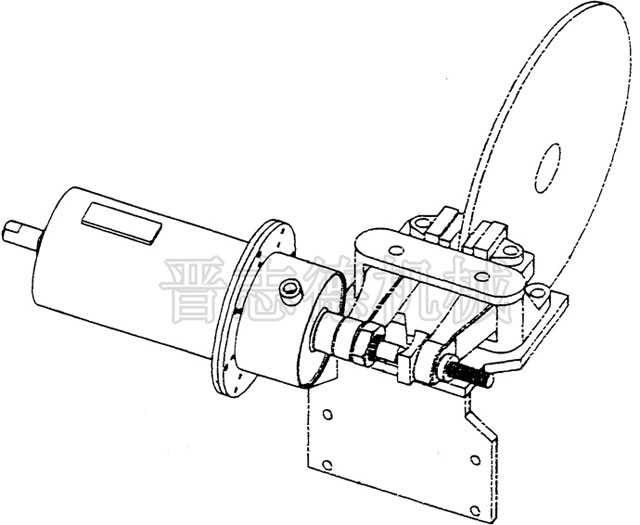 开卷机碟刹装置结构